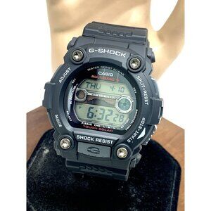 Casio G-Shock Men's Watch GW7900-1CF Tough Solar Black Resin Digital 50mm 3193